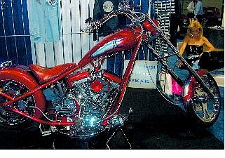 Photo submitted The first custom chopper made by Big House Choppers, a group of Nevada prison inmates, was recently on display in Las Vegas.