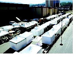 Jim Grant / Appeal News Service Arts and crafts tents line the outside of the Horizon Casino Resort in Stateline.