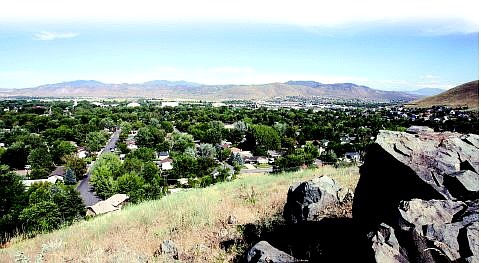 Chad Lundquist/Nevada Appeal West Carson City resident Patricia Potter is considering selling this 20-acre hill overlooking the city. She would prefer to sell it to the city for recreation purposes.