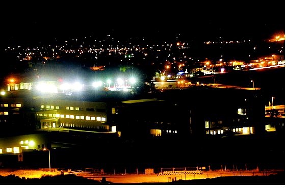 BRAD HORN/Nevada Appeal Carson-Tahoe Hospital, seen here at night, will move its main operations in December.