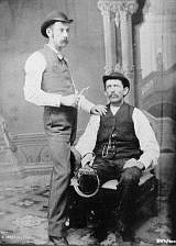 Nevada State Museum photo This print of Doc Holliday, left, serving as a dentist will be auctioned off during the Tin Cup Tea Saturday at the Governor&#039;s Mansion.