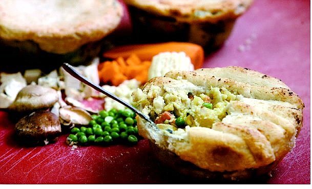 Cathleen Allison/Nevada Appeal Molly Gingell&#039;s Chicken Curry Pot Pie is best eaten about 15 minutes after it is taken from the oven. Substituting turkey is a great way to use up Thanksgiving leftovers.