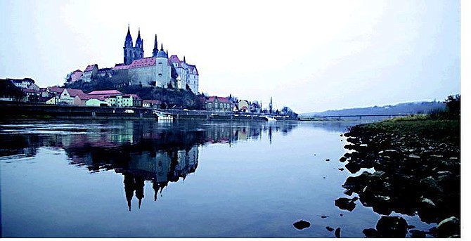 Photos by Rick Gun/Special to the Appeal A castle is reflected in the Elbe River near Meissen, Germany.