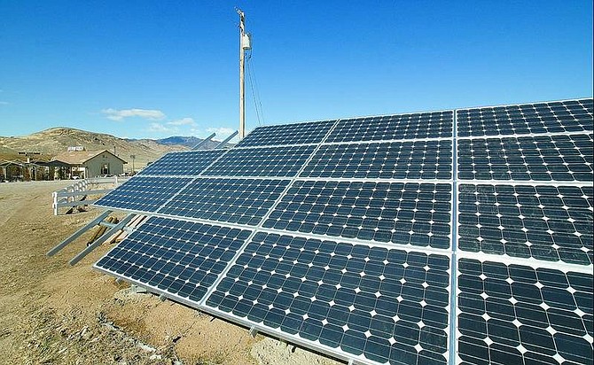 All facilities at Cold Springs Station are powered by a 30 kilowatt solar panel system behind the property. A voter-approved program through Sierra Pacific Power Company was used to help fund the project.   Kim Lamb/Nevada Appeal News Service