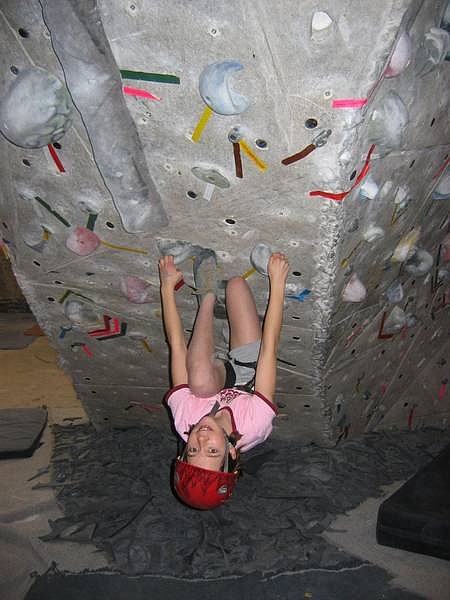 Richard Moreno/Nevada appeal Julia Moreno hangs around at the Rock Sport Indoor Climbing Center in Sparks.