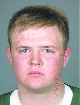 Troy Szczotka, 18, was booked into the Carson City Jail on suspicion of misdemeanor obstructing a peace officer and destruction of property.