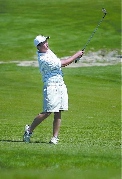 Chad Lundquist/Nevada Appeal Carson High&#039;s J.T. Cockerill at Carson Golf Invitational held at Silver Oak Golf Club on Wednesday.