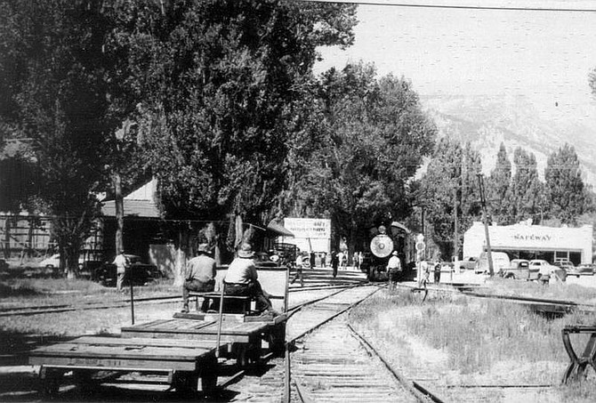 Ted Wurm Collection/Nevada State Railroad Museum A section crew waits for a train to clear the switch so that dismantling of the track could begin in 1950. The last run of the V&amp;T ran in Carson City was May 31, 1950. This photo and the one by Kel Aiken of the same spot 50 years later, ran as part of the Appeal&#039;s &quot;Making Tracks&quot; series.