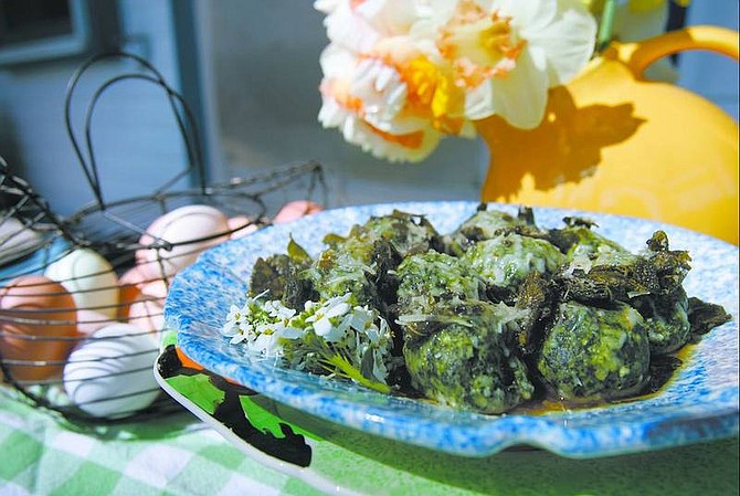 Chad Lundquist/Nevada Appeal Ricotta and Spinach Gnocchi with Sage Brown Butter, as prepared by Linda Marrone.