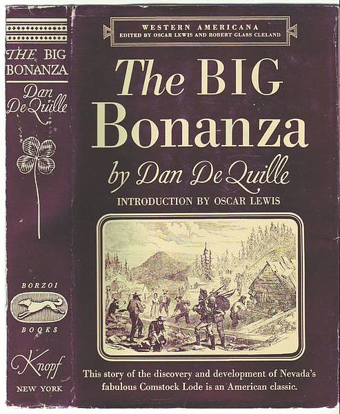 The illustration on the cover of &quot;The Big Bonanza&quot; is not of the Comstock but of Gregory Gulch Diggings in Colorado.