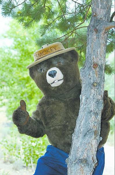 Cathleen Allison/Nevada Appeal Smokey Bear, a member of the U.S. Forest Service, promotes fire safety throughout the year. Smokey has been spreading the message since 1944 that people can help prevent wildland fires.