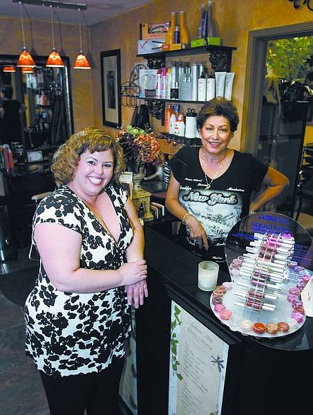 Cathleen Allison/Nevada Appeal Nancy Morris, left, and Joan Alvarado have opened Radiance Spa &amp; Salon on Highway 50.