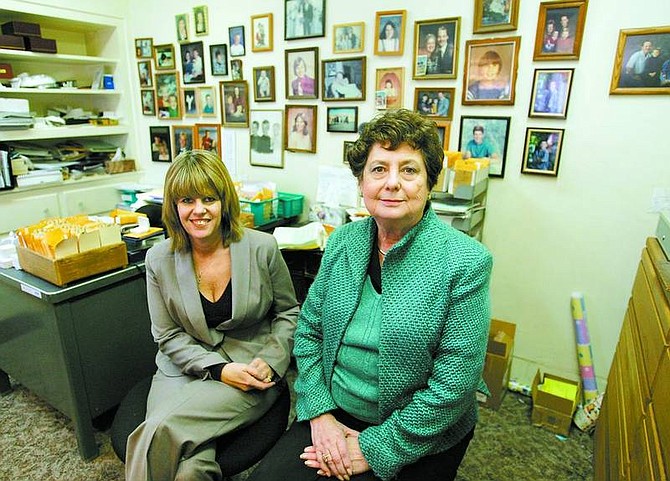 BRAD HORN/Nevada Appeal Dawn Smith and Sharon Buchheister run Capital Jewelers Salon in Carson City. The store has been in business for 50 years.