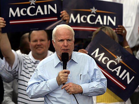 By Paul Connors, APMcCain addresses a group of supporters during a campaign stop April 28, 2007, in Tempe, Ariz.