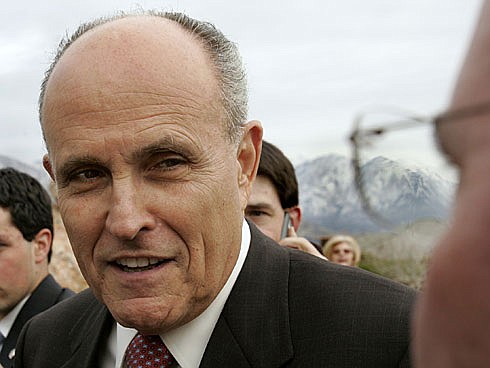 By Douglas C. Pizac, APGiuliani fields questions from the media outside a fundraising event March 30, 2007, in Salt Lake City.