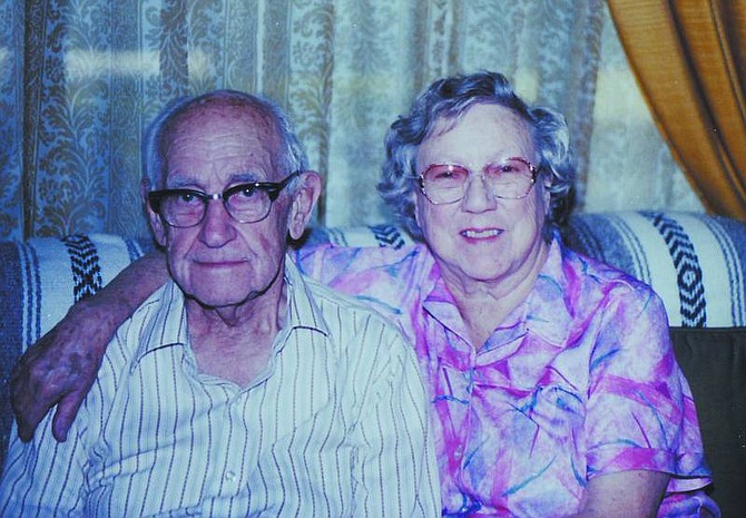 Photo provided Carl Edmonds and his wife, Christine, are shown at their home in 1996. Edmonds Drive in Carson City is named after the couple, who moved here in the 1940s. Christine died in 2004, and Carl died Saturday at age 101.