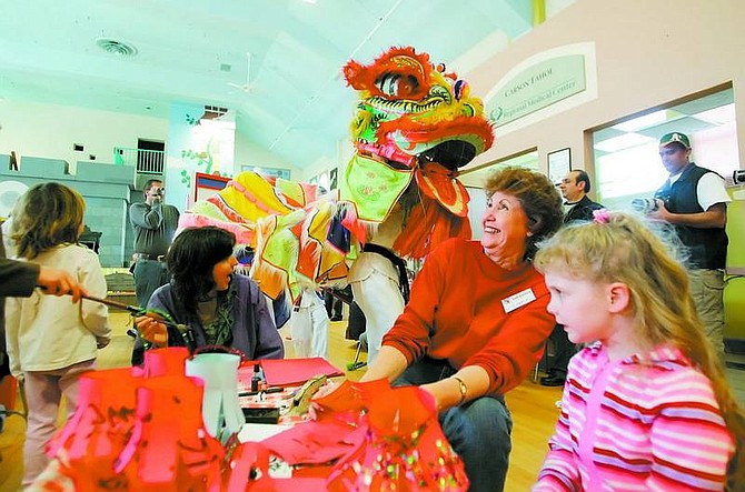 BRAD HORN/Nevada Appeal A dragon dances at the Children&#039;s Museum of Northern Nevada during the Chinese New Year&#039;s celebration on Saturday.