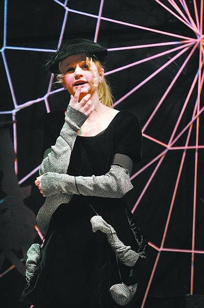 Cathleen Allison/Nevada Appeal Christina Dietlein, 12, performs as Charlotte in the &quot;Charlotte&#039;s Web&quot; performance Friday night at the Children&#039;s Museum of Northern Nevada. It was Christina&#039;s first leading role and she hopes not her last as she aspires to become an actress.