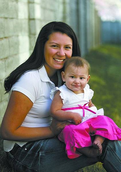 Cathleen Allison/Nevada Appeal Sarah Barragan, 18, shown with her daughter Shianne, 11 months, has been named Youth of the Year for the Boys &amp; Girls Club of Western Nevada.