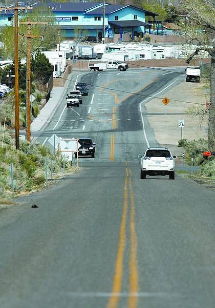 The intersection of Highway 395 is seen from Old Clear Creek Road Tuesday.    Chad Lundquist/ Nevada Appeal