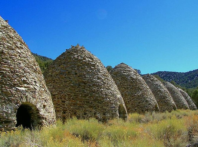 chip carroon/special to the Nevada Appeal Beehive-shaped kilns once produced charcoal from pi&#241;on and juniper trees. They mark the trailhead to Wildrose Peak.