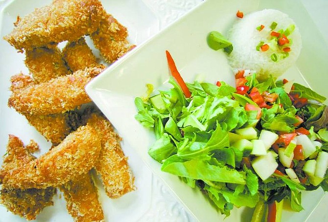 BRAD HORN/Nevada Appeal Panko-crusted sesame chicken is perfect to pack for a picnic.