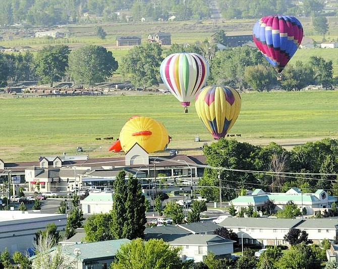 Shannon litz/File Photo Balloons rise over Gardnerville in June 2003, the last time they participated in the Carson Valley Days celebration. Balloons will be back as part of the celebration on Saturday.