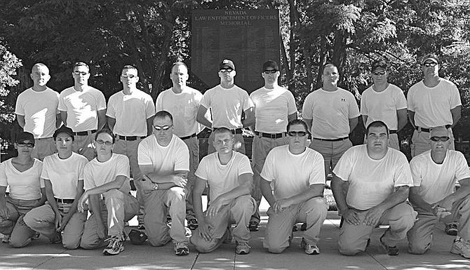 Photo submitted Western Nevada State Peace Officer Academy graduates.