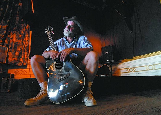 Kevin Clifford/Nevada Appeal Bobby Kittle, 53, of Mark Twain, has been playing the guitar since he was eight years old and has been playing professionally since he was 16. He performs Saturday afternoons at the Washoe Club in Virginia City.
