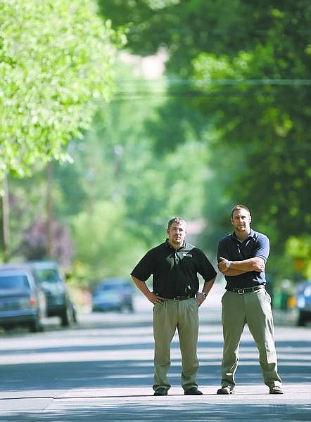Chad Lundquist/Nevada Appeal Owners of Carson City financial planning business, Abowd and Rose, Eric Abowd, left, and Steve Rose, both 27, are going against the trend and taking an active role in reversing Carson City&#039;s demographic decline of young professionals.