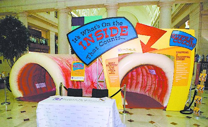 Photo submitted Super Colon, an inflatable and interactive display, will be on display on the Legislative Lawn as part of a cancer awareness-themed portion of Nevada Day.