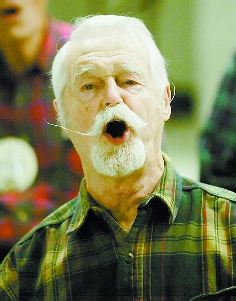 BRAD HORN/Nevada Appeal Ted Peterson rehearses with &#039;The Chorus of the Comstock&#039; at the Carson City Senior Citizens Center on Thursday.