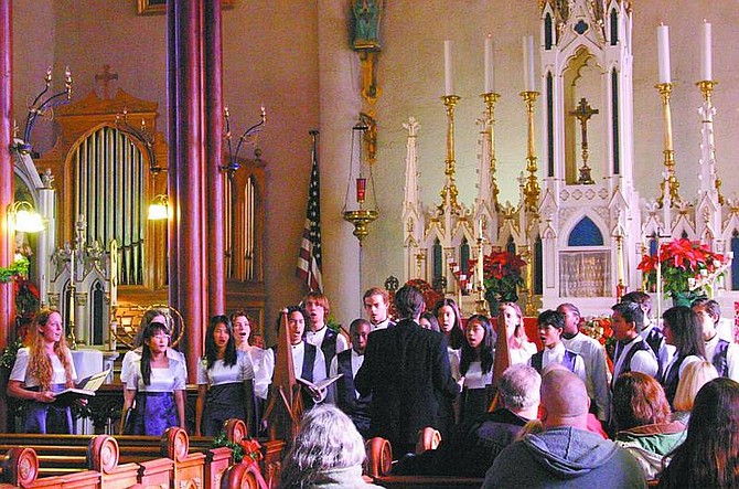 The Pleasant Hill Adventist Academy Concert Choir and Chamber Singers will perform a free concert at 11:30 a.m. Sunday at St. Mary&#039;s in The Mountains Church in Virginia City.  Contributed photo