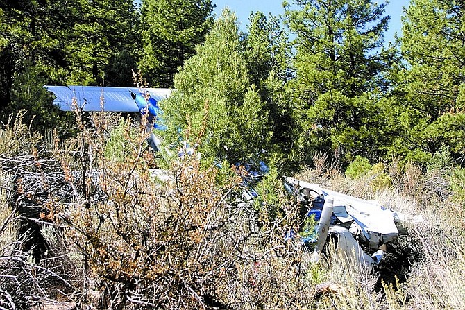 Scott Neuffer/Nevada Appeal News Service A pilot of a Piper Cherokee aircraft died after the plane crashed about two miles northwest of the Alpine County Airport.