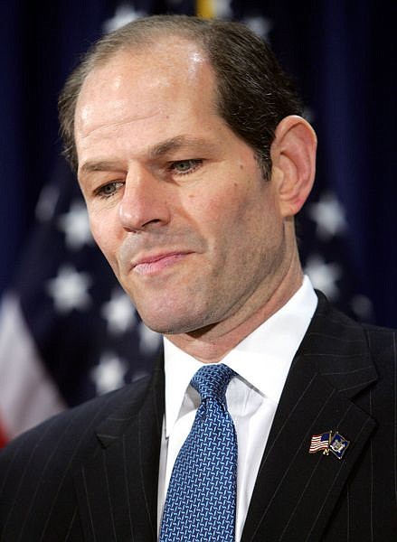 New York Gov. Elliot Spitzer announces his resignation Wednesday, March 12, 2008, in his offices in New York City. Lt. Governor David Paterson will succeed him in office effective Monday, March 17. (AP Photo/Stephen Chernin)