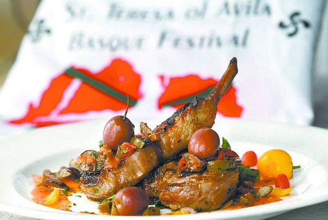 Cathleen Allison/Nevada AppealCharlie Abowd&#039;s San Sebastian-style Basque lamb chops with spanish olives and heirloom tomato sauce.