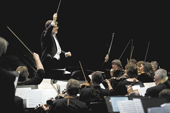 Gerald Franzen/photo providedDavid Bugli conducts the Carson City Symphony in a recent concert. The Symphony will be joined by the Carson Chamber Singers and Sierra Nevada Children&#039;s Choir for the annual Holiday Treat Concert Sunday.
