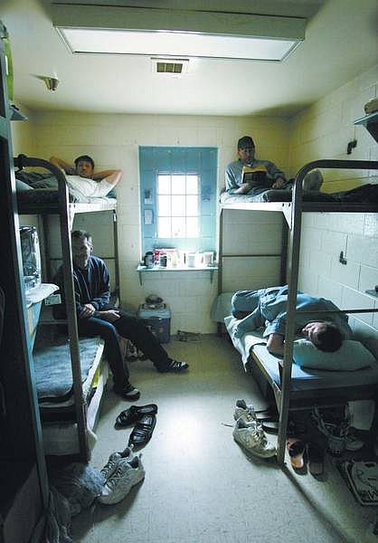 Cathleen Allison/Nevada Appeal File Photo Inmates at Nevada&#039;s Warm Springs Correctional Center hang out in their cell. The prison population is not increasing as fast as expected, which could help the looming budget crisis facing the state.