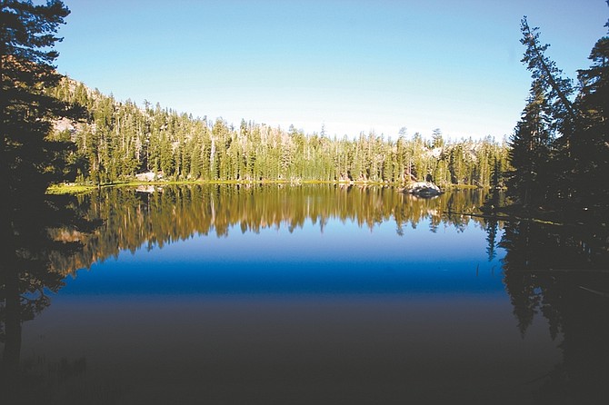 Sara Thompson/Nevada Appeal News ServiceSunrise at Bull Run Lake, which is one of the many hiking destinations off Highway 4.