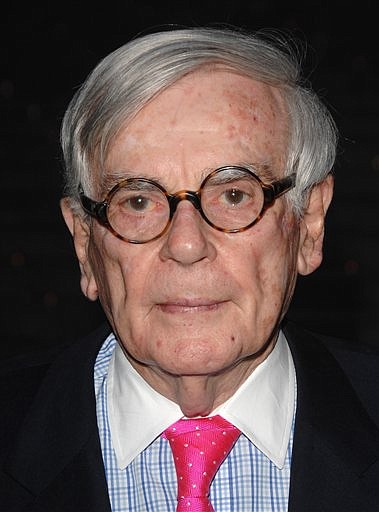 FILE - In this April 22, 2008 file photo, writer Dominick Dunne arrives at the Vanity Fair party for the 2008 Tribeca Film Festival in New York. Dunne, who told stories of shocking crimes among the rich and famous through his magazine articles and best-selling novels such as &quot;The Two Mrs. Grenvilles,&quot; died Wednesday, Aug. 26, 2009, at his home in Manhattan. He was 83. (AP Photo/Peter Kramer, file)