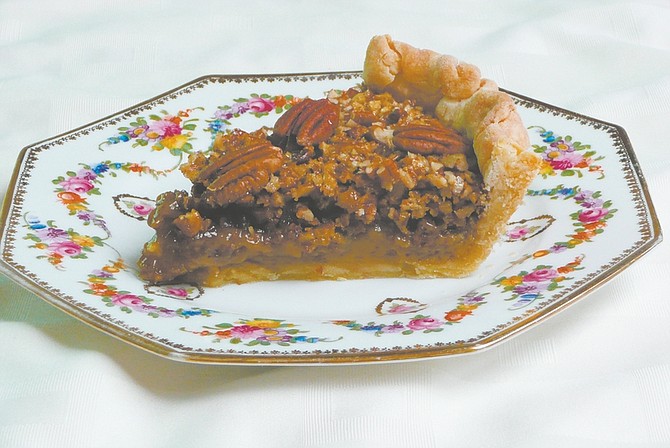 Photo courtesy Mark MathewsonSusan Hart&#039;s gluten-free pie crust can be filled with standard pie filling, such as the pecan pie above, for a delicious flaky-crust desert without the gluten stomach ache.