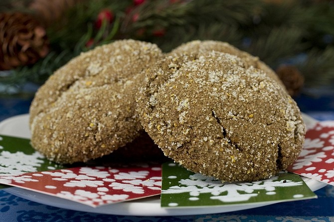This photo taken Nov. 8, 2009 shows that  using healthier ingredients, like the whole-wheat flour and applesauce in these orange spice molasses cookies makes holiday snacking a little less guilt ridden. (AP Photo/Larry Crowe)