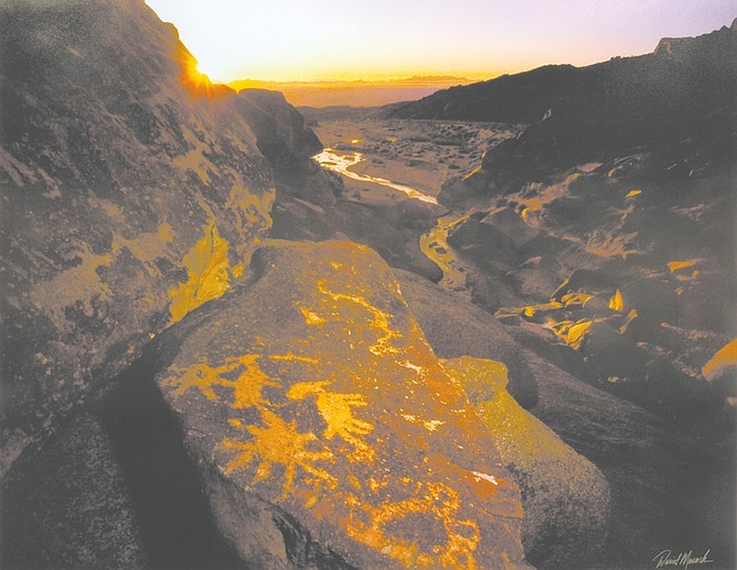 courtesyDavid Muench&#039;s photograph on display at the Nevada State Museum in &quot;Rock Art Perspectives: Pictographs and Petroglyphs.&quot;