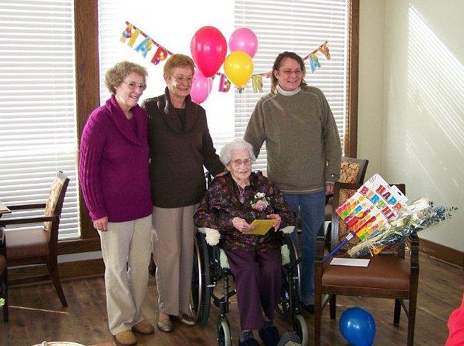 Edna Wladyka celebrated her 100th birthday Jan. 13 with family and friends.