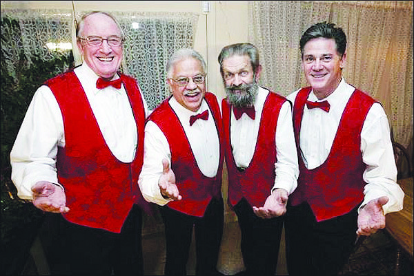 courtesyThe Chorus of the Comstock Barbershop Quartet will present singing Valentine&#039;s Day cards for the romantic Feb. 12-14.