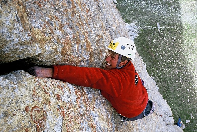 CourtesySouth Lake Tahoe&#039;s Todd Offenbacher climbs a rock face in Pakistan. He will share stories and photos from his adventures Tuesday at the Carson City Library.
