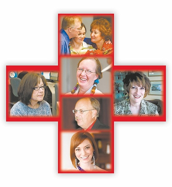 Nevada Appeal Photo illustrationMiddle from top: Wayne Nash, his wife Tamara, left, and their daughter, Whitney (not an honoree); Peggy Willis, a contract