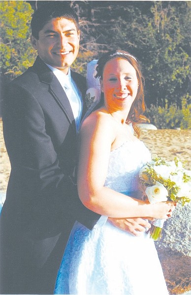 CourtesyMatthew  Larkin and April Logan were wed at Round Hill Pines Beach.
