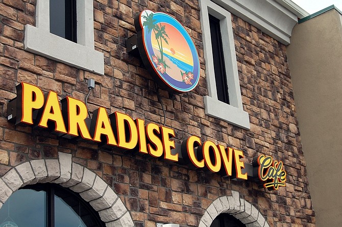 Brian Duggan/Nevada AppealParadise Cove, a restaurant with a tropical theme, will open in the Carson Mall this weekend.