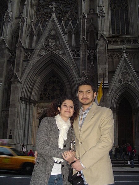 This undated photo from the social networking site Orkut.com, shows Faisal Shahzad, right, and his wife Huma Mian. Shahzad was arrested at a New York airport on charges that he drove a bomb-laden SUV meant to cause a fireball in Times Square, federal authorities said. Shahzad, was taken into custody by FBI agents and New York Police Department detectives at Kennedy Airport while trying to board a flight to Dubai, according to U.S. Attorney General Eric Holder and other officials.  (AP Photo/Orkut.com) NO SALES